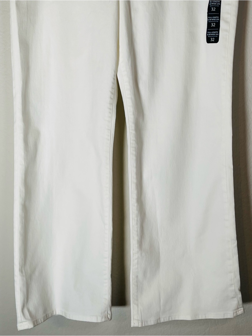 J Crew Fac NWT Slim Wide Leg Sailor Jeans Size 32 All Day Stretch Seashell White - Picture 6 of 14